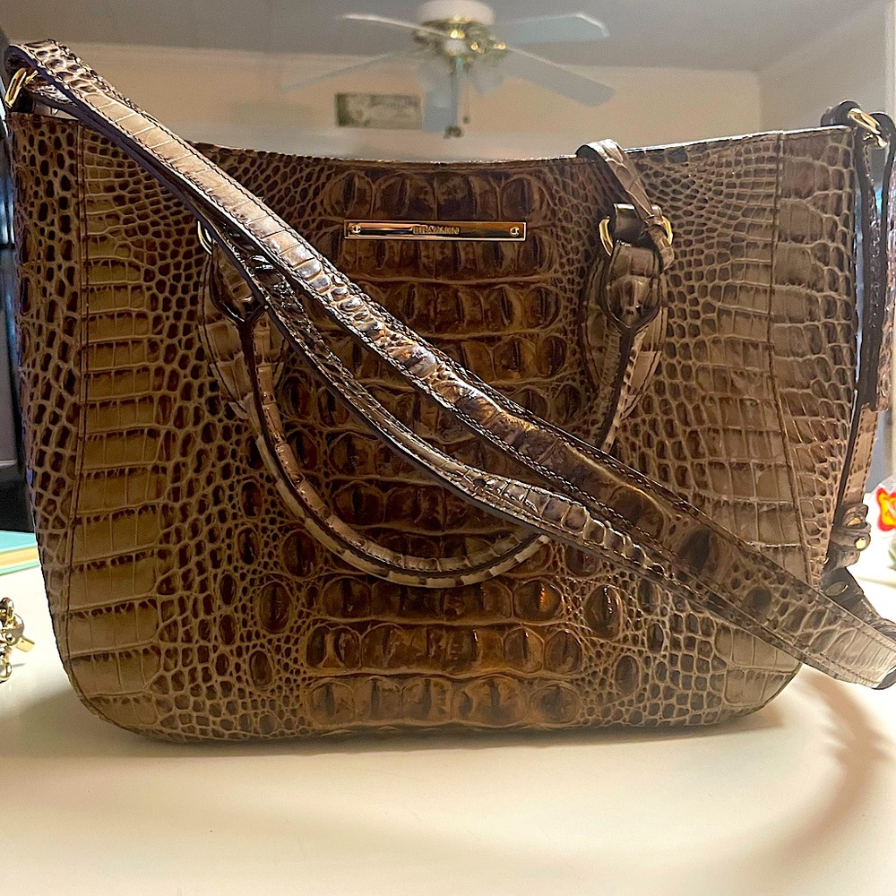 Brahmin Brown Purse and Wallet/Wristlet